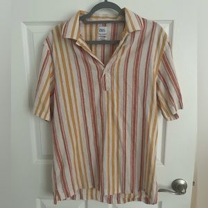 ZARA Mens Relaxed Fit Collared shirt